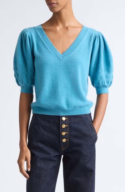 Ulla Johnson Ulla Johnson Reina Puff Sleec Cashmere Sweater