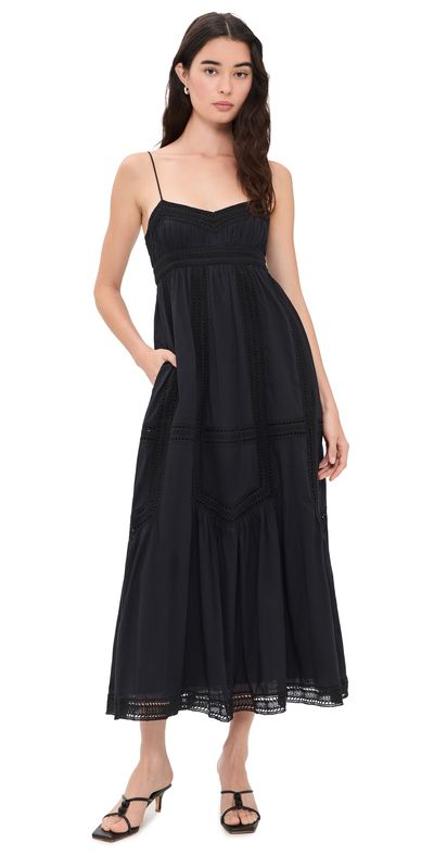 Ulla Johnson Ulla Johnson Romilly Cotton Dress Noir