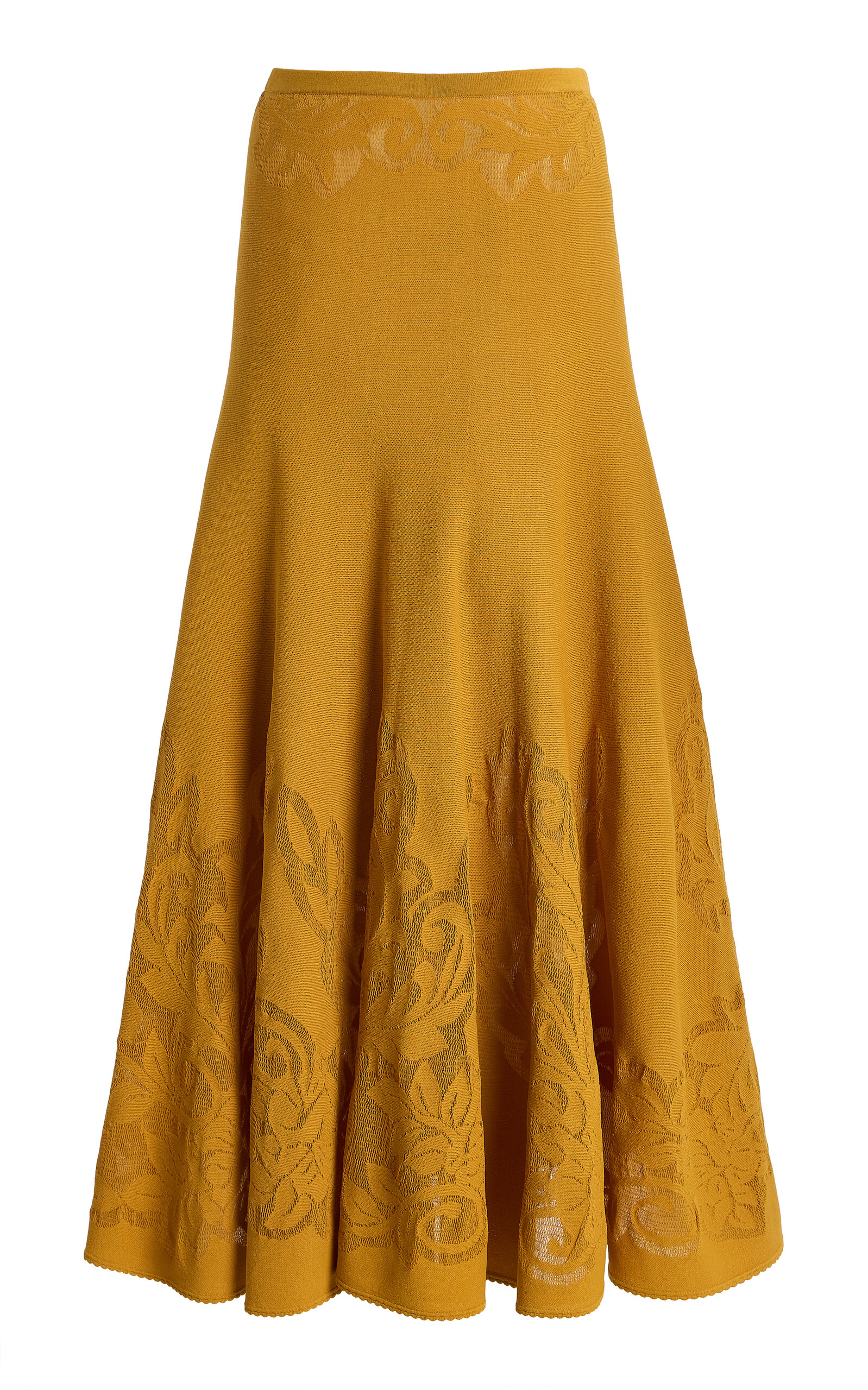 Ulla Johnson Ulla Johnson Rosina Patterned Knit Midi Skirt