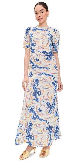 ULLA JOHNSON - Naia ruched floral-print stretch-jersey maxi dress ULLA JOHNSON - Naia ruched floral-print stretch-jersey maxi dress