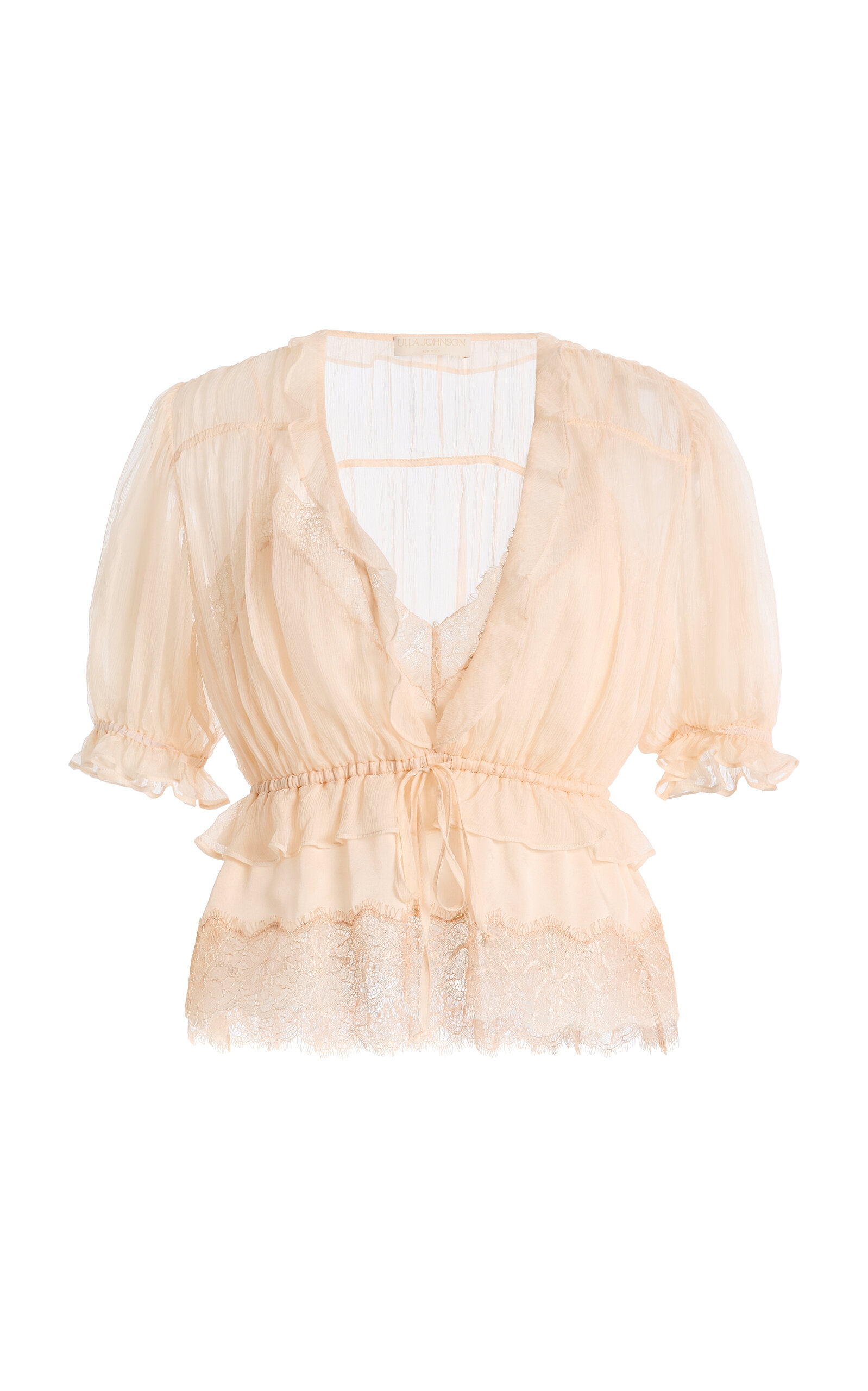 Ulla Johnson Ulla Johnson Selene PuffSleeve Silk Top