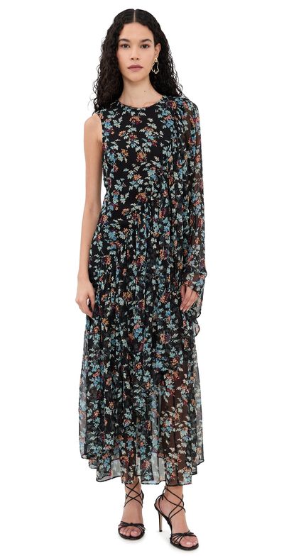 Ulla Johnson Ulla Johnson Seraphina Silk Draped Dress Nightshade