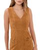 Ulla Johnson Ulla Johnson Sloane Suede Mini Dress Cognac - 1