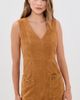 Ulla Johnson Ulla Johnson Sloane Suede Mini Dress Cognac - 2