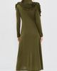 Ulla Johnson Ulla Johnson Solene Long Sleeve Jersey Dress Loden - 3