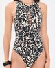 Ulla Johnson Ulla Johnson Solina Lace Up Maillot One Piece Mercury - 5