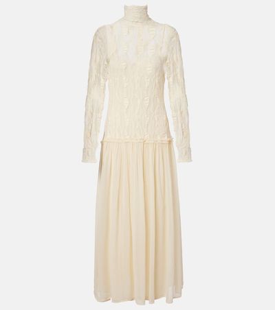Ulla Johnson Ulla Johnson Sybil lace and chiffon maxi dress
