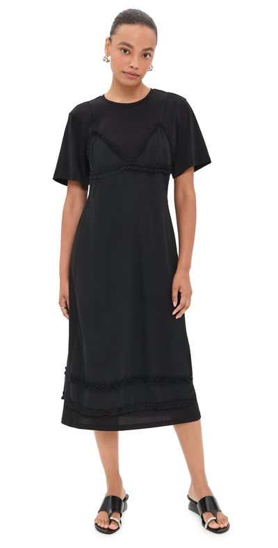Ulla Johnson Ulla Johnson Tallis Cotton Dress Noir
