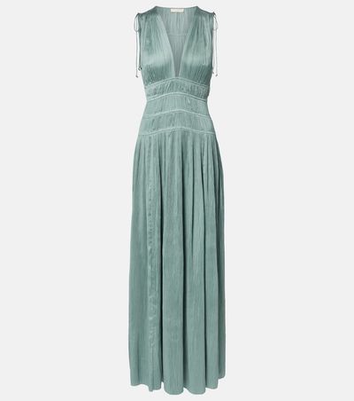 Ulla Johnson Ulla Johnson Tasneem satin plissé gown