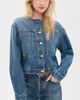 Ulla Johnson Ulla Johnson The Briar Collarless Denim Jacket Danube - 2
