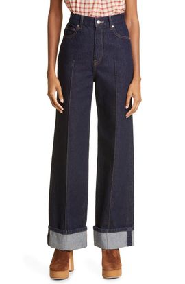 Ulla Johnson Ulla Johnson The Genevieve Topstitch Nonstretch Jeans
