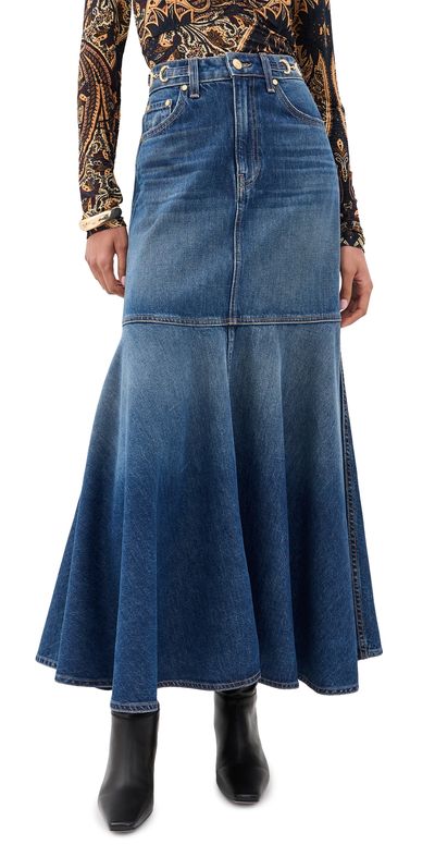 Ulla Johnson Ulla Johnson The Madelyn Denim Skirt Nile