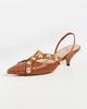 Ulla Johnson Ulla Johnson Vendome Studded Kitten Heels Nutmeg - 2