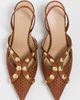 Ulla Johnson Ulla Johnson Vendome Studded Kitten Heels Nutmeg - 5