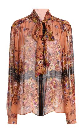 Ulla Johnson Ulla Johnson Vesela Printed Silk Blouse