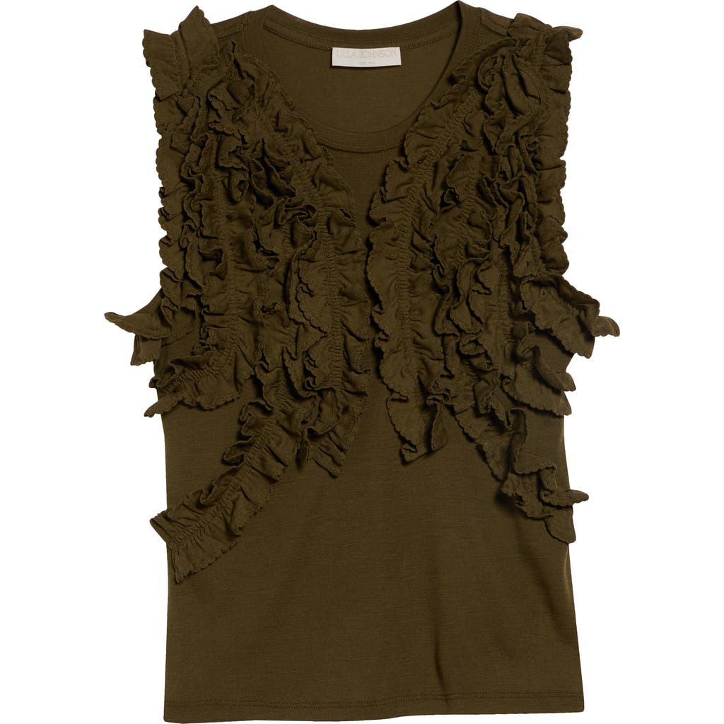 Ulla Johnson Ulla Johnson Vesna Ruffle Wool Jersey Top