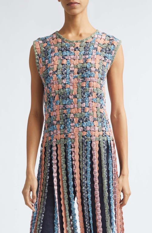 Ulla Johnson Ulla Johnson Victoria Macramé Knit Cotton Fringe Tank