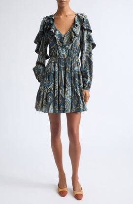 Ulla Johnson Ulla Johnson Vivi Long Sleeve Silk Minidress