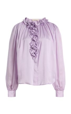 Ulla Johnson Ulla Johnson Willhemina Textured Silk Blouse
