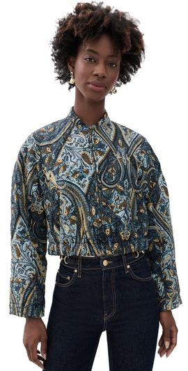 Ulla Johnson Ulla Johnson Yara Silk Jacket Prussian