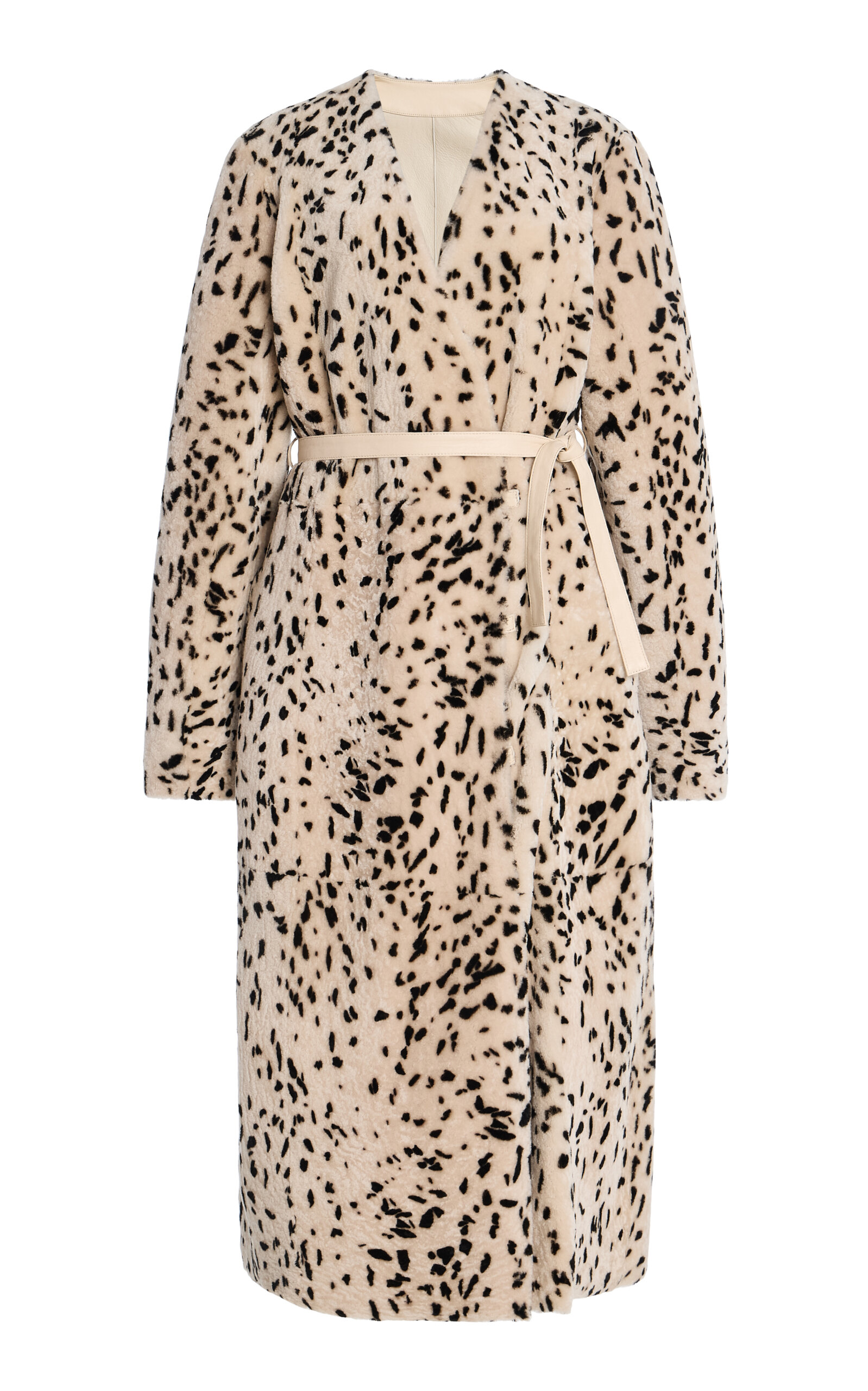Ulla Johnson Ulla Johnson Yvonne Patterned Shearling Coat