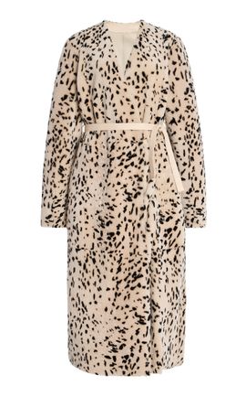 Ulla Johnson Ulla Johnson Yvonne Patterned Shearling Coat