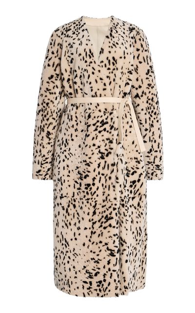 Ulla Johnson Ulla Johnson Yvonne Patterned Shearling Coat
