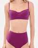 Ulla Johnson Ulla Johnson Zahara High Waisted Bikini Bottoms Plum - 4