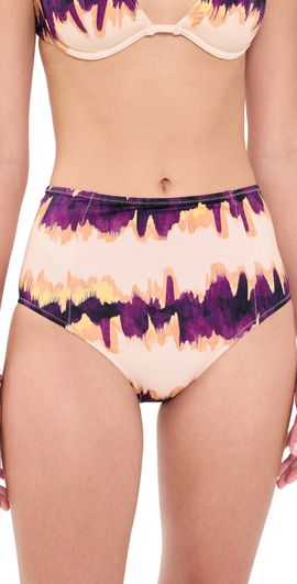 Ulla Johnson Ulla Johnson Zahara High Waisted Bikini Bottoms Quarry