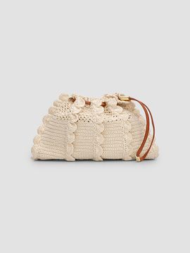 Ulla Johnson Women's Adria Crochet Knit Crossbody Bag