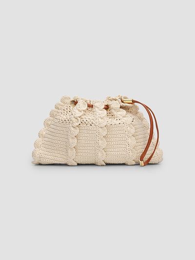 Ulla Johnson Women's Adria Crochet Knit Crossbody Bag
