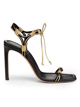 Ulla Johnson Women's Aris 95MM Leather & Suede Stiletto Sandals