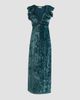 Ulla Johnson Women's Astra Crushed Velvet Column Maxi Dress - 6