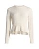 Ulla Johnson Women's Aurelie Open-Knit Peplum Pullover Sweater - 1