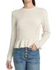 Ulla Johnson Women's Aurelie Open-Knit Peplum Pullover Sweater - 3