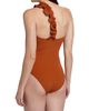 Ulla Johnson Women's Capri Ruffled One-Shoulder One-Piece Swimsuit - 4
