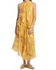 Ulla Johnson Women's Caprice Asymmetric Printed Silk Midi-Dress - 3