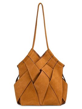 Ulla Johnson Women's Charlotte Woven Suede Shoulder Bag