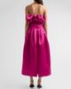 Ulla Johnson Women's Cosima Strapless Satin Tea-Length Dress - 3