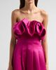 Ulla Johnson Women's Cosima Strapless Satin Tea-Length Dress - 5