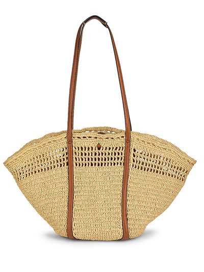 Ulla Johnson Women's Crocheted Raffia Basket Bag