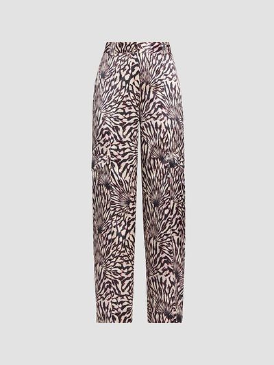 Ulla Johnson Women's Emilia Printed Satin Cargo Pants