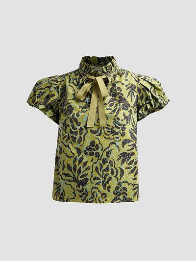 Ulla Johnson Women's Estela Printed Cotton Top