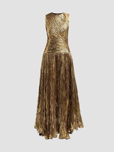 Ulla Johnson Women's Eugenia Ruched Pleated Gown