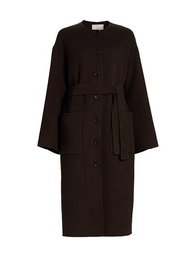 Ulla Johnson Women's Fernanda Wool-Blend Oversized Belted Coat