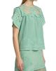 Ulla Johnson Women's Florence Embroidered Floral Silk Tulle Top - 4