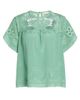 Ulla Johnson Women's Florence Embroidered Floral Silk Tulle Top - 8