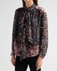 Ulla Johnson Women's Gesture Floral Silk Ruffle Blouse - 4