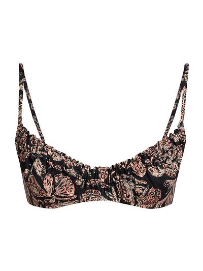 Ulla Johnson Women's Jaya Printed Bikini Top