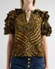 Ulla Johnson Women's Josephine Animal-Print Silk Top - 5